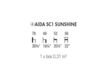 Scheme Armchair Accento 2019 AIDA SC1 SUNSHINE