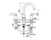 Scheme Wash basin mixer Flamant RVB 4091.11.45 Contemporary / Modern