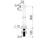 Scheme Holder for floor mixer Flamant RVB 8031.11.30 Contemporary / Modern