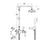 Scheme Shower fittings  Flamant RVB 1936.11.65 Contemporary / Modern