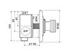 Scheme Thermostatic mixer Flamant RVB 4034.14.73 Contemporary / Modern