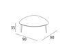 Scheme Coffee table Forme 9FME03 white Scheme Coffee table Forme Doimo salotti COMPLEMENTI 9FME03 Contemporary / Modern
