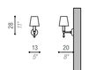 Scheme Bracket Aiardini 2017 121/AP/1L Art Deco / Art Nouveau