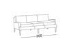 Scheme Sofa ANTIBES IDP Emotion S324 3 POSTI Art Deco / Art Nouveau