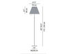 Scheme Floor lamp GRANDE COSTANZA Luceplan by gruppo Calligaris Classico 1D13GTDH0020 Contemporary / Modern