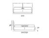 Scheme Bed Chic Samoa S.r.l. Letti CHIC180 Contemporary / Modern