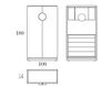 Scheme Сupboard Mobilfresno Iland Iland Interior with Drawers 18.023  Contemporary / Modern