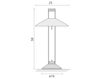 Scheme Table lamp Grupo B.Lux Deco REGINA aluminium Table lamps Contemporary / Modern
