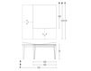 Scheme Dining table Pacini & Cappellini Made In Italy 5483 Plurimo 3 Provence / Country / Mediterranean