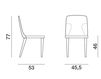 Scheme Chair Ned 1656 SI 2 Light beige Scheme Chair Ned Bross Italia 2014 1656 SI 2 Contemporary / Modern
