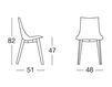 Scheme Chair Scab Design / Scab Giardino S.p.a. Marzo 2806 FW 315 Contemporary / Modern