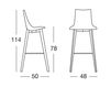 Scheme Bar stool Scab Design / Scab Giardino S.p.a. Marzo 2810 FN 310 Contemporary / Modern