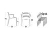 Scheme Armchair SUNSET Scab Design / Scab Giardino S.p.a. Marzo 2329 81 Contemporary / Modern