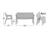 Scheme Terrace couch Scab Design / Scab Giardino S.p.a. Novita Comfort 1252 11 Contemporary / Modern