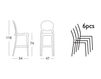 Scheme Bar stool Scab Design / Scab Giardino S.p.a. Marzo 2358 380 Contemporary / Modern