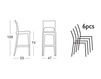 Scheme Bar stool ISY TECHNOPOLYMER BARSTOOL Scab Design / Scab Giardino S.p.a. Marzo 2328 11 Contemporary / Modern