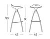Scheme Bar stool Scab Design / Scab Giardino S.p.a. Collezione 2011 2295 100 Contemporary / Modern