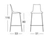 Scheme Bar stool Scab Design / Scab Giardino S.p.a. Marzo 2540 204 Contemporary / Modern