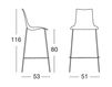 Scheme Bar stool Scab Design / Scab Giardino S.p.a. Marzo 2545 310 Contemporary / Modern