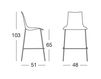 Scheme Bar stool ZEBRA ANTISHOCK BARSTOOL Scab Design / Scab Giardino S.p.a. Marzo 2546 100 Contemporary / Modern