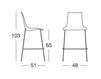 Scheme Bar stool ZEBRA TECHNOPOLYMER BARSTOOL Scab Design / Scab Giardino S.p.a. Marzo 2566 11 Contemporary / Modern