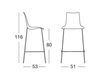 Scheme Bar stool Scab Design / Scab Giardino S.p.a. Collezione 2011 2560 VB 213 Contemporary / Modern