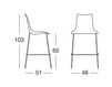 Scheme Bar stool Scab Design / Scab Giardino S.p.a. Marzo 2561 211 Contemporary / Modern