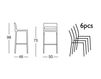 Scheme Bar stool DIVO Scab Design / Scab Giardino S.p.a. Marzo 2216 Contemporary / Modern