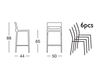 Scheme Bar stool Scab Design / Scab Giardino S.p.a. Marzo 2228 Contemporary / Modern