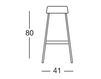 Scheme Bar stool Scab Design / Scab Giardino S.p.a. Marzo 2300 51 Contemporary / Modern