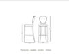 Scheme Bar stool Montbel 2014 cammeo 02681 Contemporary / Modern