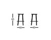 Scheme Bar stool Toe Capdell 2010 534T-65 Contemporary / Modern
