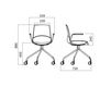 Scheme Сhair Infiniti Design Indoor NOW SWIVEL WITH ARMS Contemporary / Modern