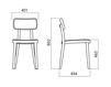 Scheme Chair Infiniti Design Indoor PORTA VENEZIA CHAIR 3 Contemporary / Modern