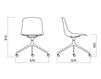Scheme Chair Infiniti Design Indoor PURE LOOP BINUANCE SWIVEL WITH CASTORS Contemporary / Modern