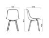 Scheme Chair Infiniti Design Indoor PURE LOOP BINUANCE WOODEN LEGS Contemporary / Modern