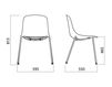 Scheme Chair Infiniti Design Indoor PURE LOOP 4 LEGS OPTIONAL Contemporary / Modern