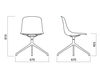 Scheme Chair Infiniti Design Indoor PURE LOOP 4 STAR ALUMINIUM BASE 1 Contemporary / Modern