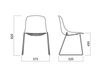 Scheme Chair Infiniti Design Indoor PURE LOOP SLEDGE UPHOLSTERED Contemporary / Modern