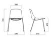 Scheme Chair Infiniti Design Indoor PURE LOOP 3D WOOD 4 LEGS OPTIONAL Contemporary / Modern