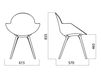 Scheme Armchair Infiniti Design Indoor COOKIE WOODEN LEGS Contemporary / Modern