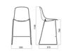 Scheme Bar stool Infiniti Design Indoor PURE LOOP BINUANCE BAR STOOL Contemporary / Modern