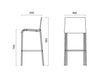Scheme Bar stool Infiniti Design Indoor VENT STOO 2 Contemporary / Modern