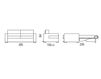 Scheme Sofa DANIEL Milano Bedding/Kover srl Sofa Beds MDDAN140F Contemporary / Modern