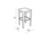 Scheme Bar stool Atmosphera Avantgarden MIN.SG.14 CX.MIN.SG.TE Contemporary / Modern