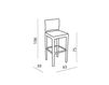 Scheme Bar stool BLOG Atmosphera Avantgarden BL SG 14 Contemporary / Modern