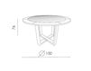 Scheme Dining table DESERT Atmosphera Desert DE TT 150 TK Contemporary / Modern