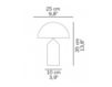 Scheme Table lamp Oluce Tavolo Atollo 236 Contemporary / Modern