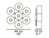 Scheme Wall light Oluce Parete Fiore 173 Contemporary / Modern