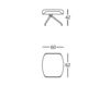 Scheme Pouffe LOUNGER B.D (Barcelona Design) ARMCHAIRS LOUNGER Footstool Swivel structure Loft / Fusion / Vintage / Retro